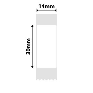N1 címke matrica tekercs, 14x30mm, 190 db/tekercs, Fehér - NIIMBOT