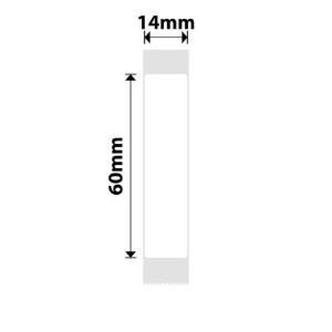 N1 címke matrica tekercs, 14x60mm, 110 db/tekercs, Fehér - NIIMBOT
