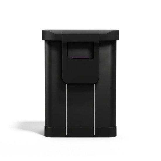 Pedálos szemetes, 55 L, rozsdamentes acél, Matte Black - simplehuman