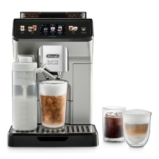 Automata eszpresszógép, 1450 W, "Eletta Explore", ezüst - DeLonghi