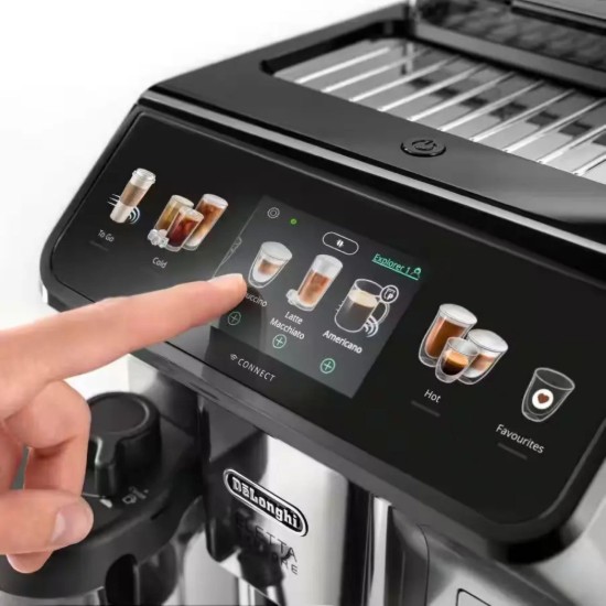 Automata eszpresszógép, 1450 W, "Eletta Explore", ezüst - DeLonghi