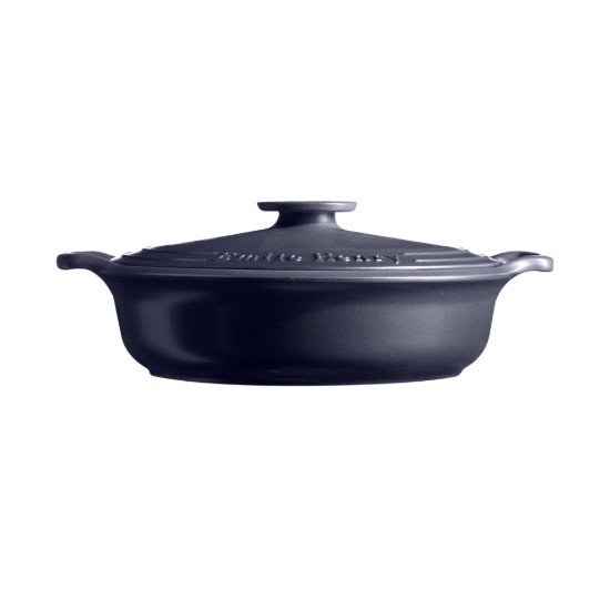 "Braiser" rakott, kerámia, 34cm/3.2L, "Sublime", Indigó - Emile Henry