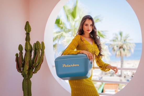 Hűtőláda, 20 L, "Classic", Marine - Mustard - Polarbox