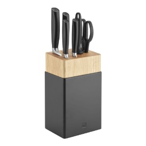 7 darabos késkészlet, rozsdamentes acél, "All Star", fekete - Zwilling
