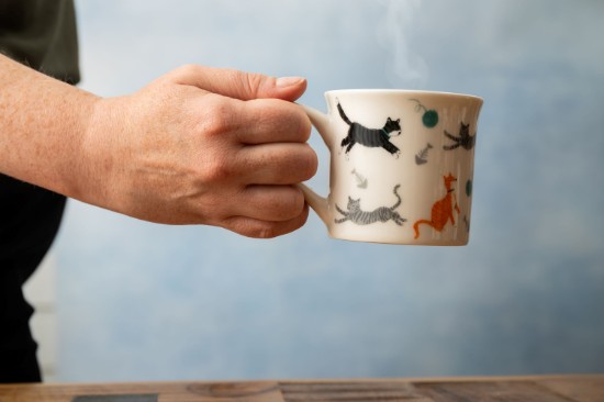 Porcelán bögre, 250 ml, Macska - Mikasa