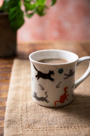 Porcelán bögre, 250 ml, Macska - Mikasa