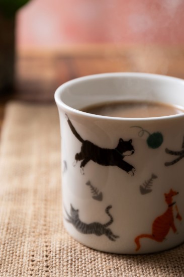 Porcelán bögre, 250 ml, Macska - Mikasa