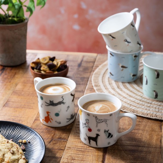 Porcelán bögre, 250 ml, Macska - Mikasa
