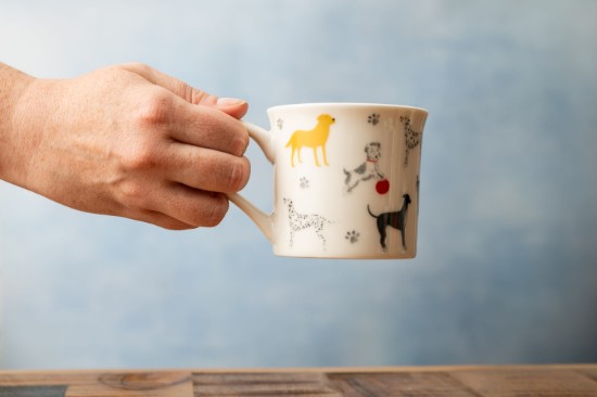 Porcelán bögre, 250 ml, Kutya - Mikasa