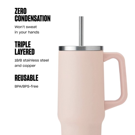 Hőszigetelt pohár, rozsdamentes acél, 1,1 L, Himalayan Salt - S'well