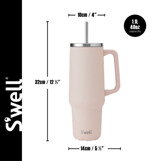 Hőszigetelt pohár, rozsdamentes acél, 1,1 L, Himalayan Salt - S'well