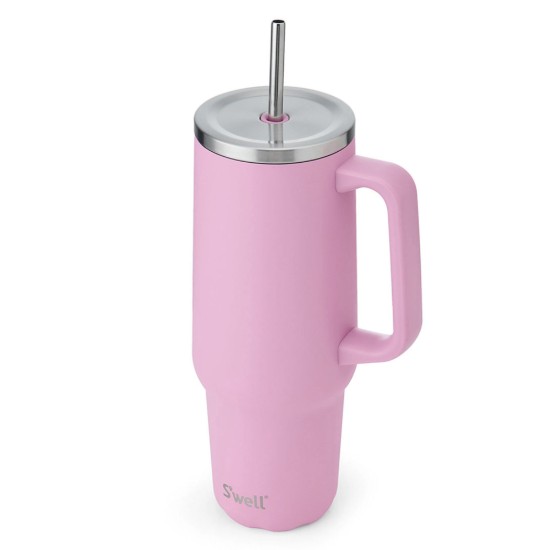 Hőszigetelt pohár, rozsdamentes acél, 1,1 L, Hydrangea Pink - S'well