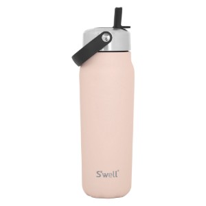 Termosz palack italokhoz, rozsdamentes acél, 700 ml, "Explorer Flip Straw", Himalayan Salt - S'well