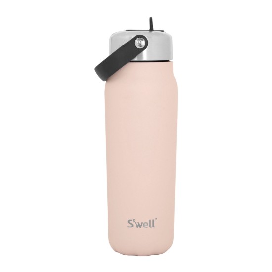 Termosz palack italokhoz, rozsdamentes acél, 700 ml, "Explorer Flip Straw", Himalayan Salt - S'well