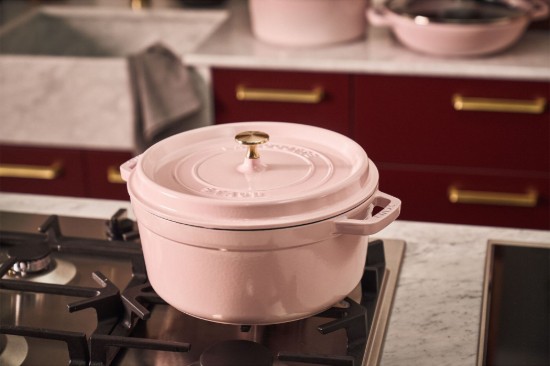 Cocotte főzőedény, öntöttvas, 24cm/3.7L, Sorbet Rose - Staub