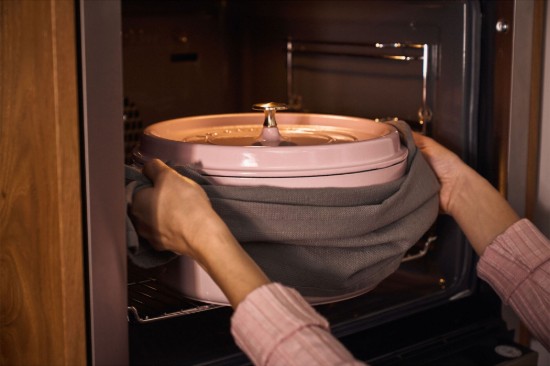 Cocotte főzőedény, öntöttvas, 24cm/3.7L, Sorbet Rose - Staub