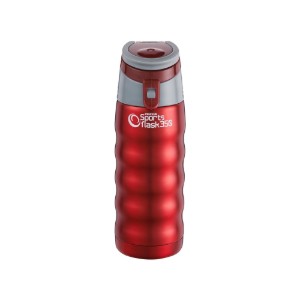 Hőszigetelt termosz, 350 ml, "Pioneer", metálpiros - Grunwerg