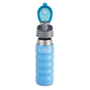 Hőszigetelt lombik, 350 ml, "Pioneer", kék - Grunwerg
