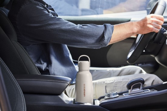 "Fizz&Go Cool" termosz, rozsdamentes acél, 0,9L, homokszínű - SodaStream