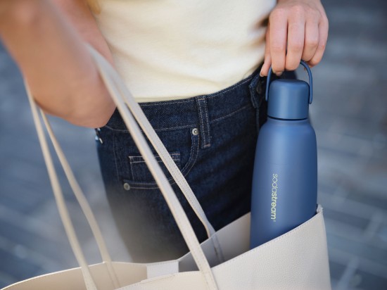 "Fizz&Go Cool" termosz, rozsdamentes acél, 0,9L, Storm - SodaStream