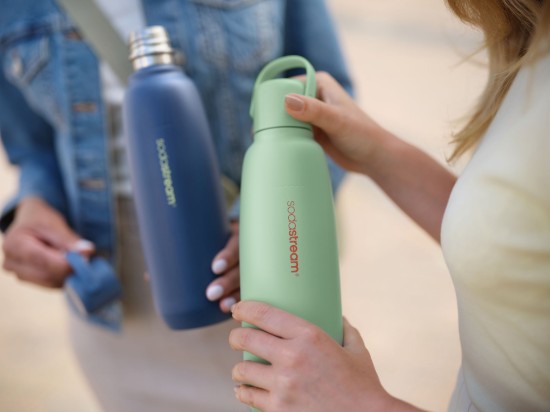 "Fizz&Go Cool" termosz, rozsdamentes acél, 0,9L, Storm - SodaStream