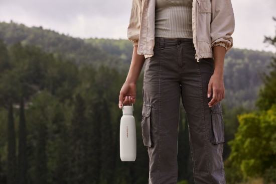 "Fizz&Go Cool" termosz, rozsdamentes acél, 0,9L, homokszínű - SodaStream