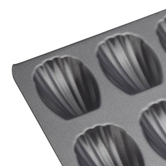 Kitchen Craft madeleine sütőtepsi 40x20 cm, acél, "MasterClass"