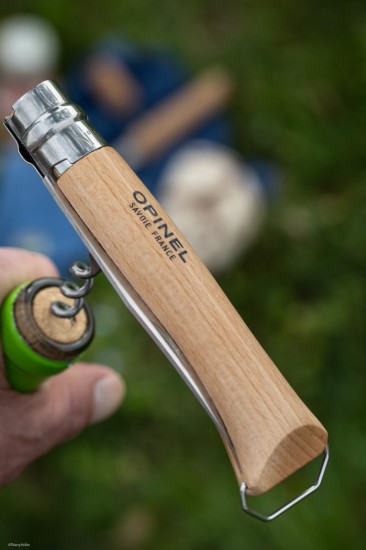 10-es számú zsebkés dugóhúzóval és tokkal, rozsdamentes acél, 10 cm - Opinel