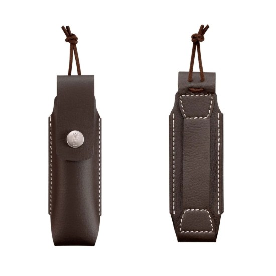10-es számú zsebkés, tokban, rozsdamentes acél, 10 cm, "Effilé", Olive - Opinel