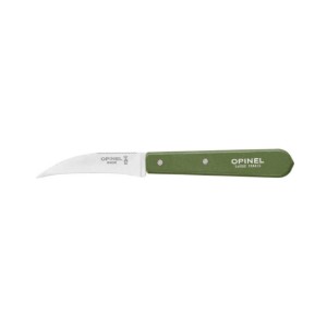 Hámozó kés N°114, rozsdamentes acél, 7 cm, "Les Essentiels", Zöld - Opinel
