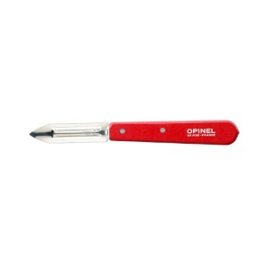 Gyümölcs- és zöldséghámozó N°115, rozsdamentes acél, 6 cm, "Les Essentiels", piros - Opinel
