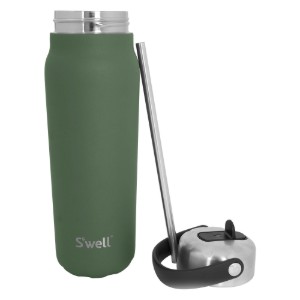 Termosz italos flakon, rozsdamentes acél, 700 ml, "Explorer Flip Straw", Jasper - S'well