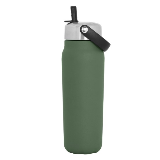Termosz italos flakon, rozsdamentes acél, 700 ml, "Explorer Flip Straw", Jasper - S'well