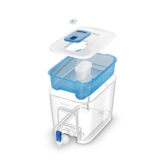 BRITA - Flow vízszűrő tartály  + 1db PP Maxtra Pro szűrő patron, 8,2 L (kék)