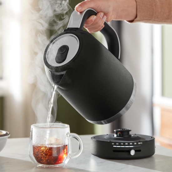 Változtatható hőmérsékletű elektromos vízforraló, 1,7 L, Cast Iron Black - KitchenAid