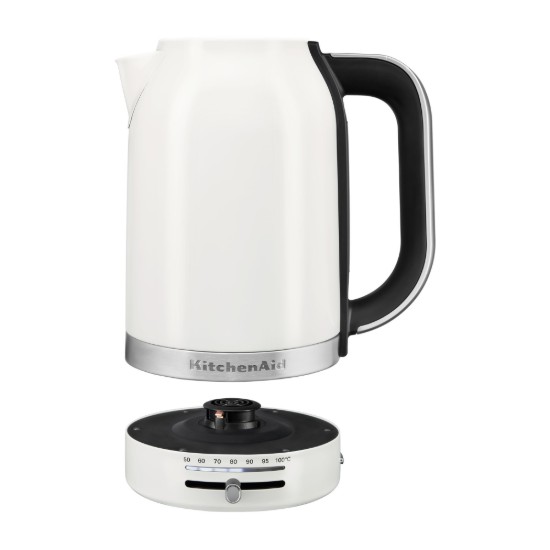 Változtatható hőmérsékletű elektromos vízforraló, 1,7 L, Porcelain White - KitchenAid