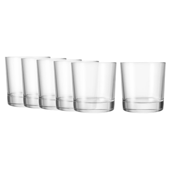 6 db ivópohár készlet, üvegből, 360 ml, "Indro" - Borgonovo