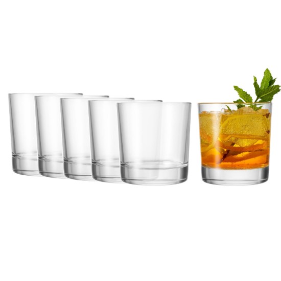 6 db ivópohár készlet, üvegből, 360 ml, "Indro" - Borgonovo