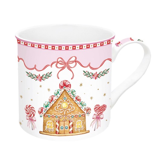2 darabos porcelán bögre készlet, 300ml, "Sweet Christmas" - Nuova R2S
