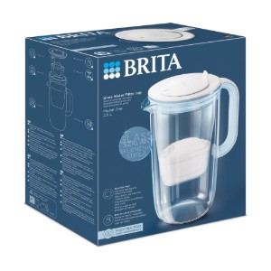 BRITA - ONE űveg vízszűrő kancsó  + 1db PP Maxtra Pro szűrő patron, 2,5L (világoskék)