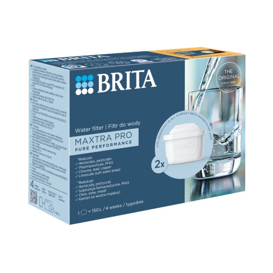 2 darabos BRITA MAXTRA PRO Pure Performance vízszűrő készlet