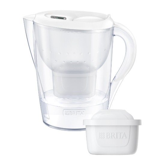 BRITA - Marella vízszűrő kancsó  + 1db PP Maxtra Pro szűrő patron, 3,5 L (fehér)