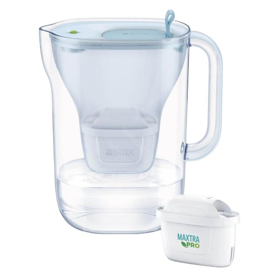 BRITA - Style Eco vízszűrő kancsó,  2.4 L + 1 db Maxtra PRO szűrő patron (púderkék)