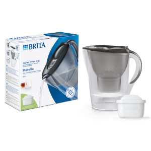 BRITA - Marella vízszűrő kancsó  + 1db PP Maxtra Pro szűrő patron, 2,4 L (szürke)