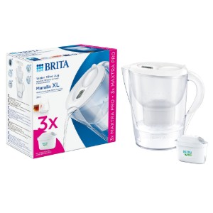 BRITA - Marella vízszűrő kancsó StarterPack + 3db PP Maxtra Pro szűrő patron, 3,5 L (fehér)
