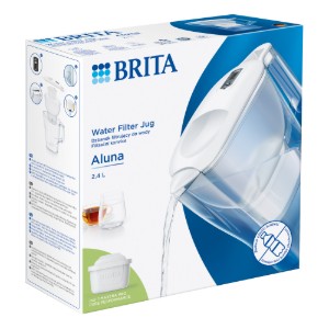 BRITA - Aluna vízszűrő kancsó  + 1db PP Maxtra Pro szűrő patron, 2,4 L (fehér)