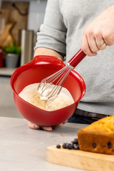 KitchenAid - Empire Red - 26 cm -es rozsdamentes acél habverő