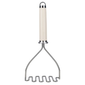 Kézi püréprés, 26 cm, rozsdamentes acél, Almond Cream - KitchenAid