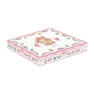 Csillag alakú tál, porcelán, 22,5 x 22,5 cm, "Sweet Christmas" - Nuova R2S
