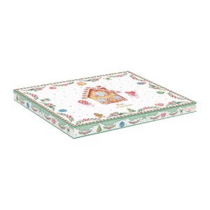 Porcelán karácsonyfa alakú tál, 25,5 x 20,5 cm, "Sweet Christmas" - Nuova R2S